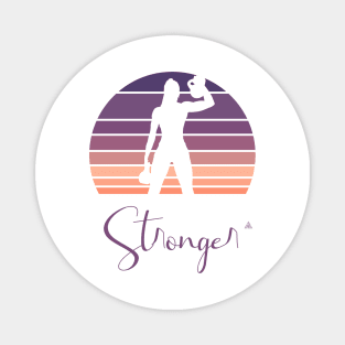 Sunset Strong women Magnet